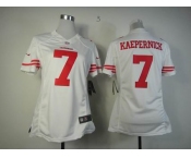 nike women nfl jerseys san francisco 49ers #7 kaepernick white[nike limited]