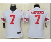 nike women nfl jerseys san francisco 49ers #7 kaepernick white[nike]