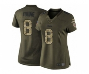nike women nfl jerseys san francisco 49ers #8 young army green[nike Limited Salute To Service]