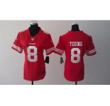 nike women nfl jerseys san francisco 49ers #8 young red[nike]