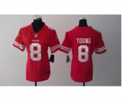 nike women nfl jerseys san francisco 49ers #8 young red[nike]