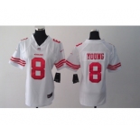 nike women nfl jerseys san francisco 49ers #8 young white[nike]