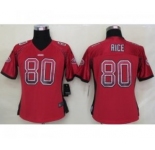 nike women nfl jerseys san francisco 49ers #80 jerry rice red[Elite drift fashion]
