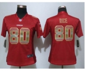 nike women nfl jerseys san francisco 49ers #80 jerry rice red[Strobe Limited]