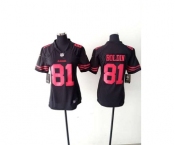 nike women nfl jerseys san francisco 49ers #81 boldin black[nike]