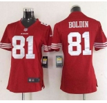 nike women nfl jerseys san francisco 49ers #81 boldin red[nike]