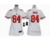 nike women nfl jerseys san francisco 49ers #84 moss white[nike]