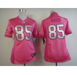 nike women nfl jerseys san francisco 49ers #85 davis pink[nike love's]