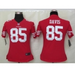 nike women nfl jerseys san francisco 49ers #85 davis red[nike]
