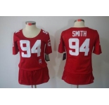 nike women nfl jerseys san francisco 49ers #94 smith red[breast cancer awareness]