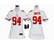 nike women nfl jerseys san francisco 49ers #94 smith white[nike]