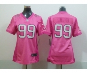 nike women nfl jerseys san francisco 49ers #99 smith pink[2012 nike love]