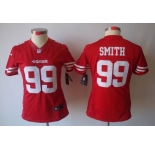 nike women nfl jerseys san francisco 49ers #99 smith red[nike limited]