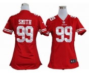 nike women nfl jerseys san francisco 49ers #99 smith red[nike]