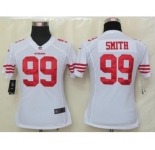 nike women nfl jerseys san francisco 49ers #99 smith white[nike]