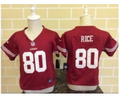 Toddler Nike San Francisco 49ers #80 Jerry Rice Red Jerseys