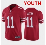 Youth Nike 49ers 11 Brandon Aiyuk Red 2020 NFL Draft First Round Pick Vapor Untouchable Limited Jersey