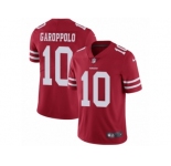Youth Nike San Francisco 49ers #10 Jimmy Garoppolo Red Team Color Vapor Untouchable Limited Player NFL Jersey