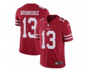 Youth Nike San Francisco 49ers #13 Aaron Burbridge Vapor Untouchable Limited Red Team Color NFL Jersey