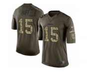 Youth Nike San Francisco 49ers #15 Josh Huff Limited Green Salute to Service NFL Jersey
