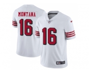 Youth Nike San Francisco 49ers #16 Joe Montana White Rush Stitched NFL Vapor Untouchable Limited Jersey