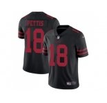 Youth Nike San Francisco 49ers #18 Dante Pettis Black Alternate Stitched NFL Vapor Untouchable Limited Jersey