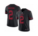 Youth Nike San Francisco 49ers #2 Brian Hoyer Limited Black Rush NFL Jersey