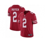 Youth Nike San Francisco 49ers #2 Brian Hoyer Vapor Untouchable Limited Red Team Color NFL Jersey