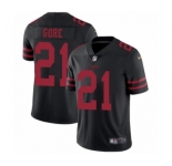 Youth Nike San Francisco 49ers #21 Frank Gore Black Vapor Untouchable Elite Player NFL Jersey