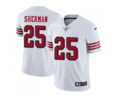 Youth Nike San Francisco 49ers #25 Richard Sherman White Rush Stitched NFL Vapor Untouchable Limited Jersey
