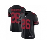 Youth Nike San Francisco 49ers #26 Rashard Robinson Vapor Untouchable Limited Black Alternate NFL Jersey