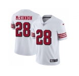 Youth Nike San Francisco 49ers #28 Jerick McKinnon White Rush Stitched NFL Vapor Untouchable Limited Jersey