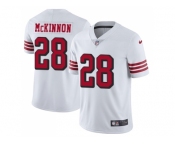 Youth Nike San Francisco 49ers #28 Jerick McKinnon White Rush Stitched NFL Vapor Untouchable Limited Jersey