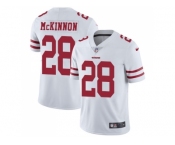 Youth Nike San Francisco 49ers #28 Jerick McKinnon White Stitched NFL Vapor Untouchable Limited Jersey