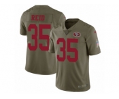 Youth Nike San Francisco 49ers #35 Eric Reid Limited Olive 2017 Salute to Service NFL Jersey