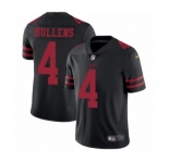 Youth Nike San Francisco 49ers #4 Nick Mullens Black Vapor Untouchable Limited Player NFL Jersey