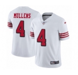 Youth Nike San Francisco 49ers #4 Nick Mullens Limited White Rush Vapor Untouchable NFL Jersey