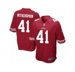 Youth Nike San Francisco 49ers #41 Ahkello Witherspoon Game Red Team Color NFL Jersey