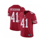 Youth Nike San Francisco 49ers #41 Ahkello Witherspoon Vapor Untouchable Limited Red Team Color NFL Jersey