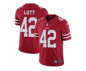 Youth Nike San Francisco 49ers #42 Ronnie Lott Vapor Untouchable Limited Red Team Color NFL Jersey
