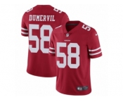 Youth Nike San Francisco 49ers #58 Elvis Dumervil Red Team Color Vapor Untouchable Limited Player NFL Jersey