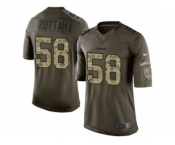 Youth Nike San Francisco 49ers #58 Jeremy Zuttah Limited Green Salute to Service NFL Jersey