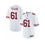 Youth Nike San Francisco 49ers #61 Andrew Tiller Limited White NFL Jersey