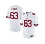 Youth Nike San Francisco 49ers #63 Brandon Fusco Limited White NFL Jersey