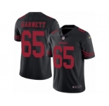 Youth Nike San Francisco 49ers #65 Joshua Garnett Limited Black Rush NFL Jersey