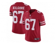 Youth Nike San Francisco 49ers #67 Daniel Kilgore Vapor Untouchable Limited Red Team Color NFL Jersey
