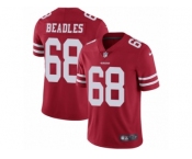 Youth Nike San Francisco 49ers #68 Zane Beadles Vapor Untouchable Limited Red Team Color NFL Jersey