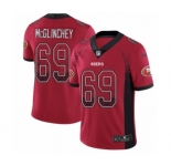 Youth Nike San Francisco 49ers #69 Mike McGlinchey Limited Red Rush Drift Fashion NFL Jersey