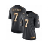 Youth Nike San Francisco 49ers #7 Colin Kaepernick Limited Black Gold Salute to Service NFL Jersey