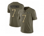 Youth Nike San Francisco 49ers #7 Colin Kaepernick Limited Olive Camo 2017 Salute to Service NFL Jersey